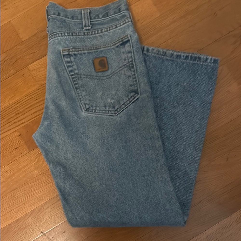 Carhartt Blue Relaxed Fit Jeans Classic Style